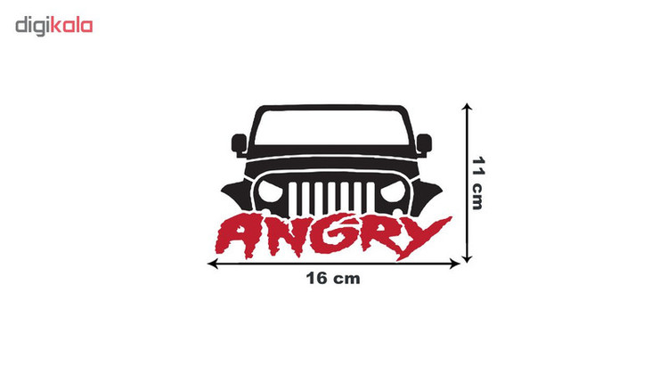 استیکر خودرو مدل Angry
