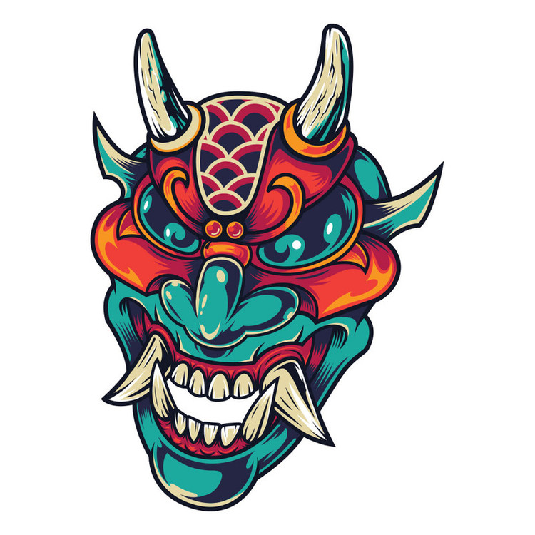 استیکر لپ تاپ گراسیپا طرح Devilکد 01