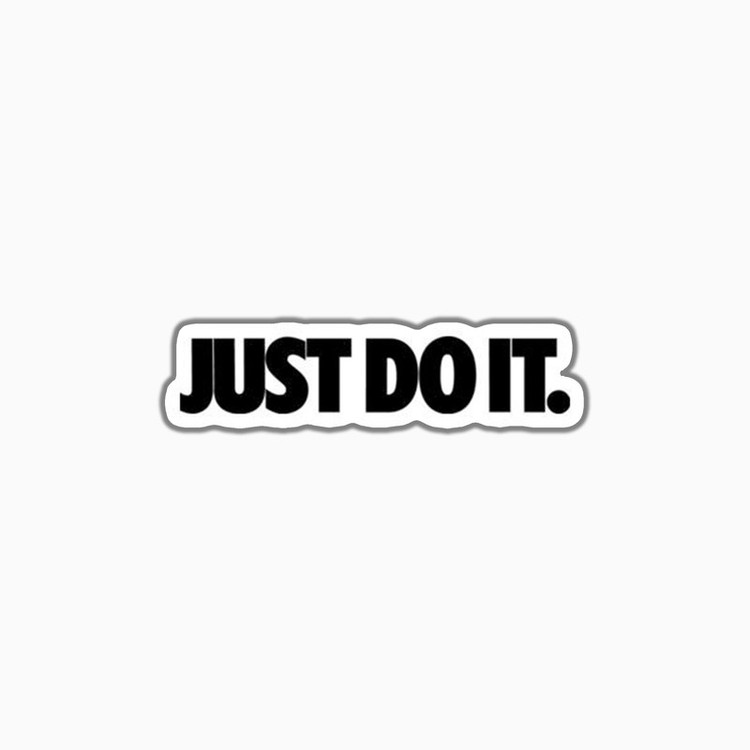 استیکر لپ تاپ و موبایل بووم طرح نوشته مدل Do it کد BM6