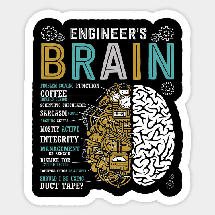 استیکر لپ تاپ و موبایل گوفی طرح مغز انسان مدل Brain 1