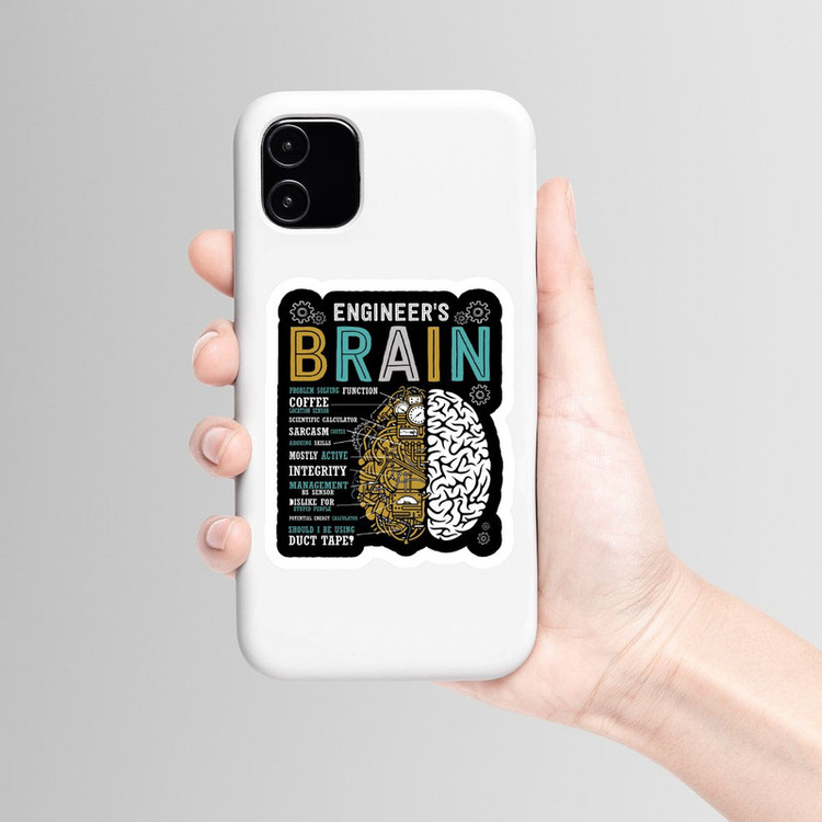 استیکر لپ تاپ و موبایل گوفی طرح مغز انسان مدل Brain 1