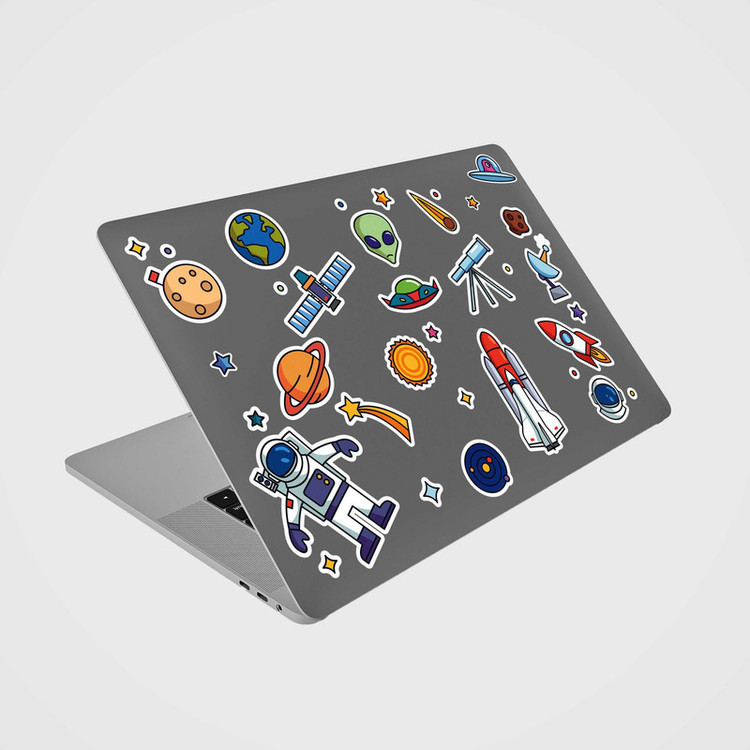 استیکر لپ تاپ مدل space مجموعه 20 عددی