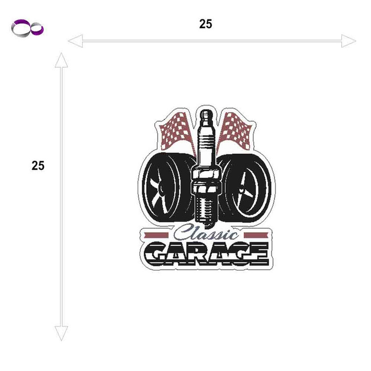برچسب خودرو هاماگراف مدل classic garage